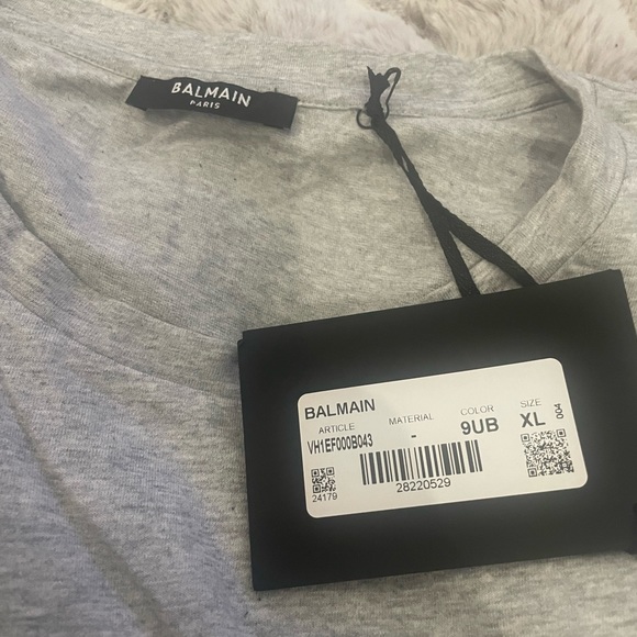 Balmain Men's Classic Logo T-Shirt Sz XL - Picture 5 of 7
